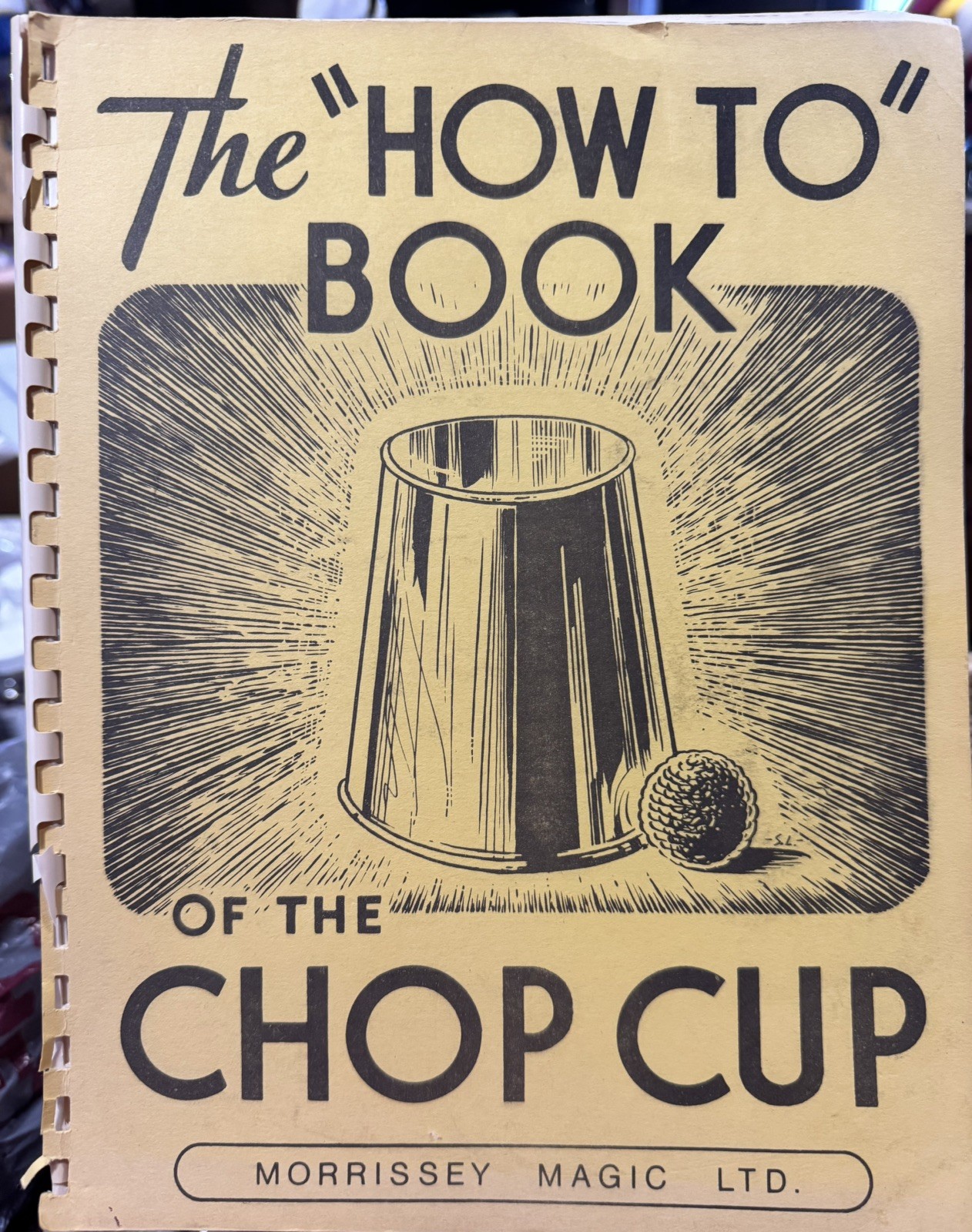 VTG 1980 Chop Cup Magic Instruction Book- Morrissey Sleight of Hand Guide