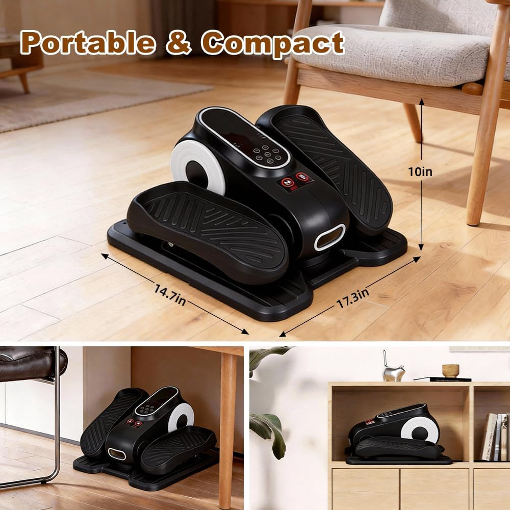 Adjustable Under Desk Elliptical Machine for Seniors - Seated Leg Exerciser