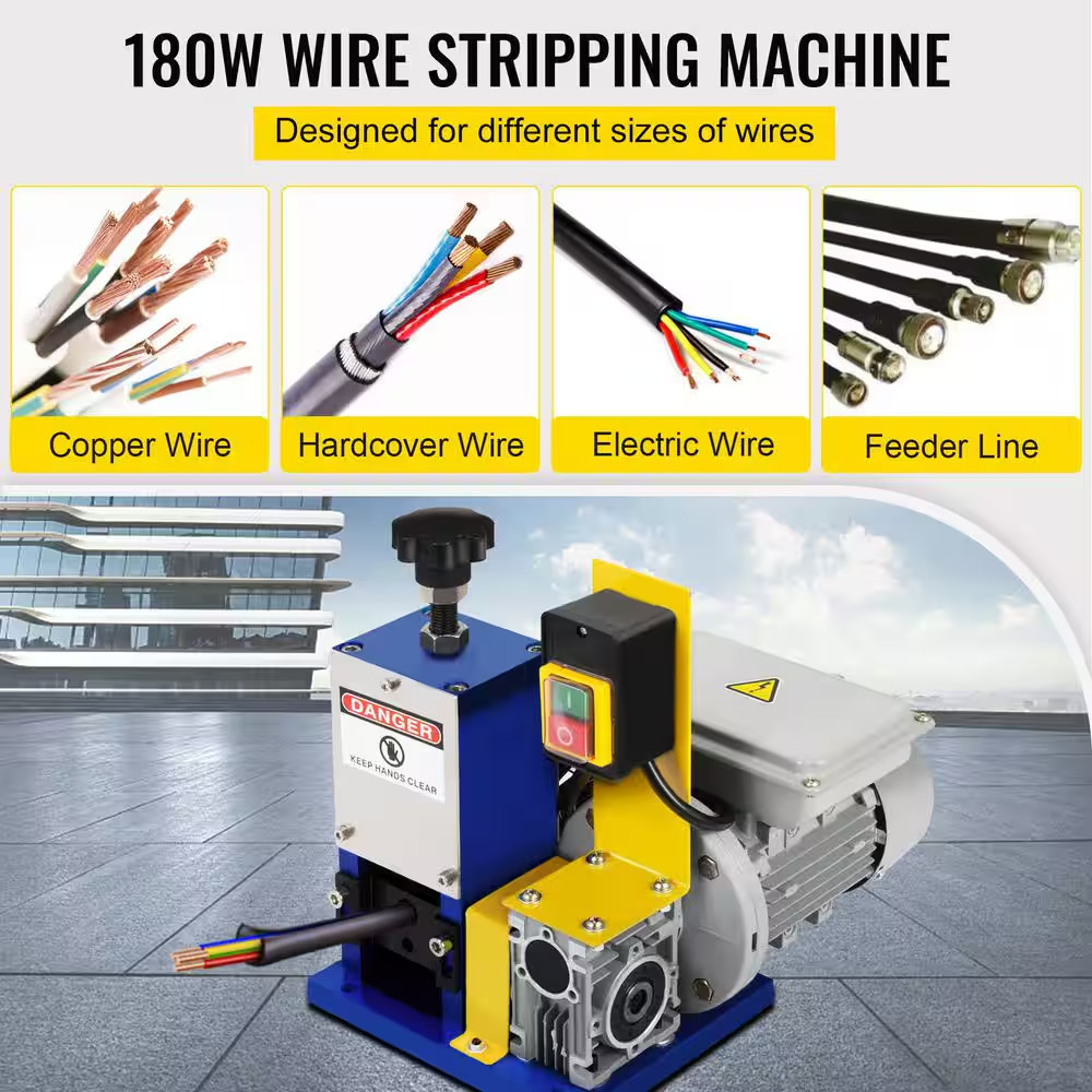 Automatic Electric Wire Stripping Machine 0. 05In.-0. 98In. Dark Blue Wire Strip