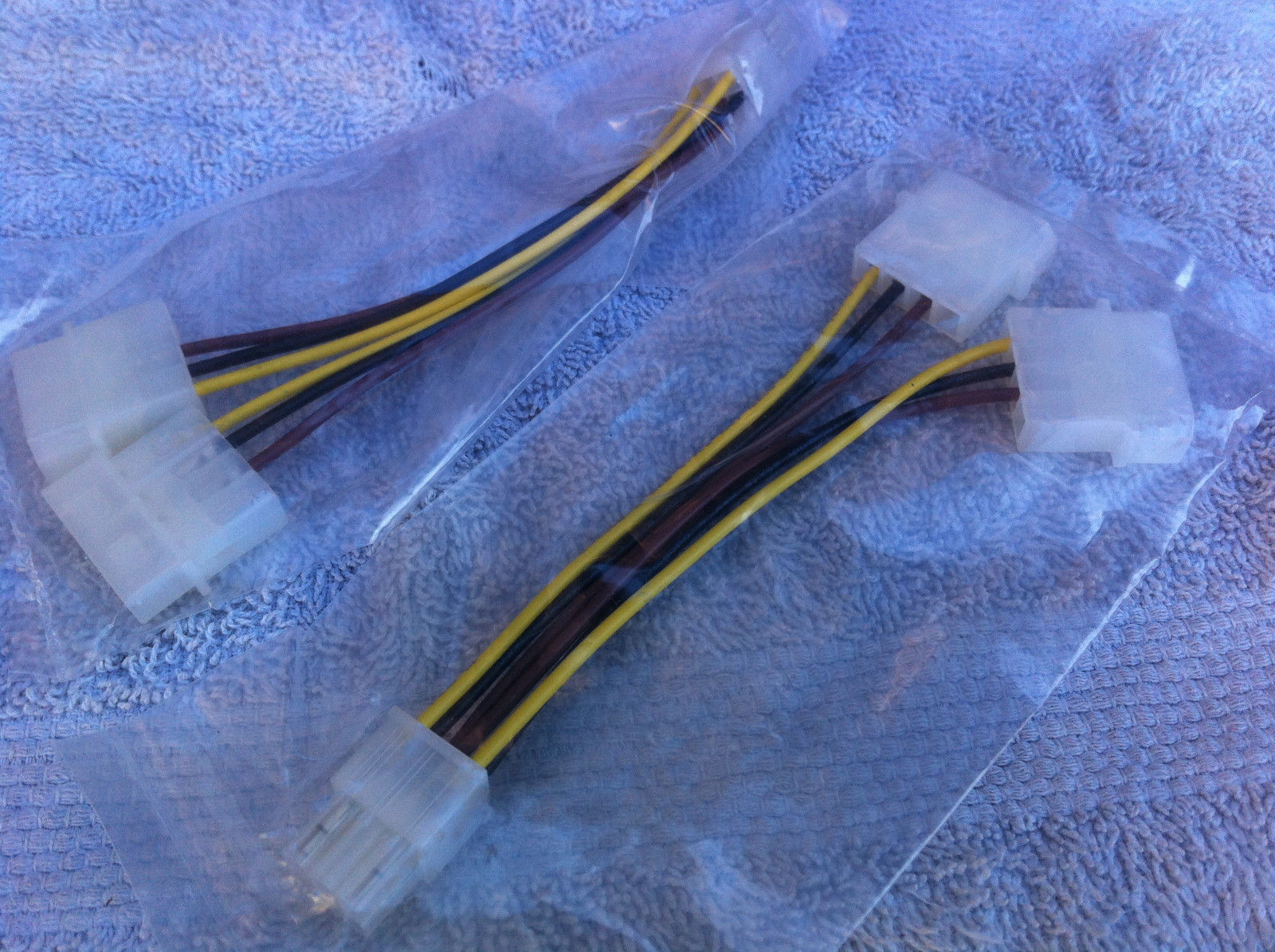 12 pcs ATX IDE Molex Power Dual 4 To 6-Pin PCI Express Video Card Adapter Cable