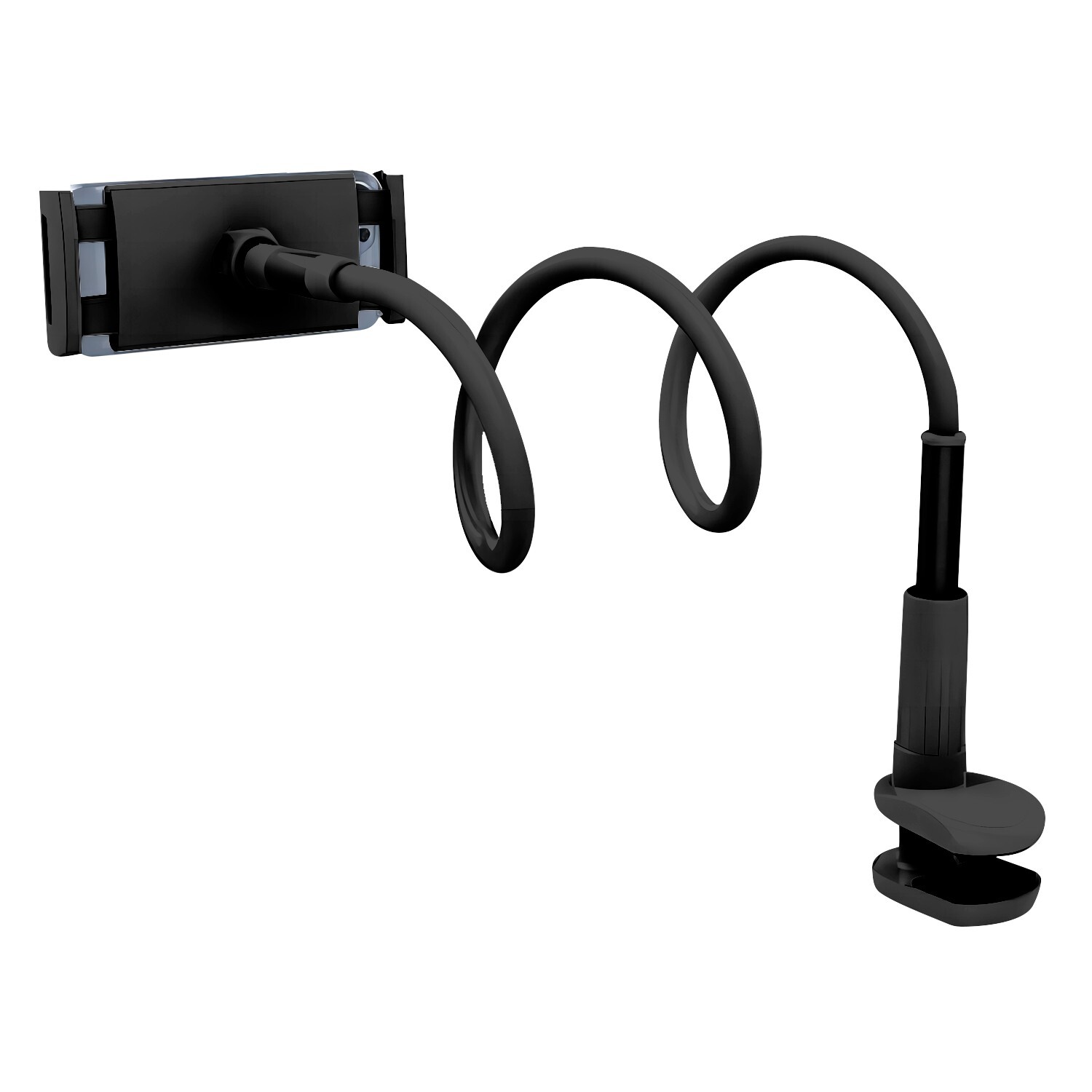 Cellet Flexible Gooseneck Desktop Table Mount for Tablets & Cell phones - Black