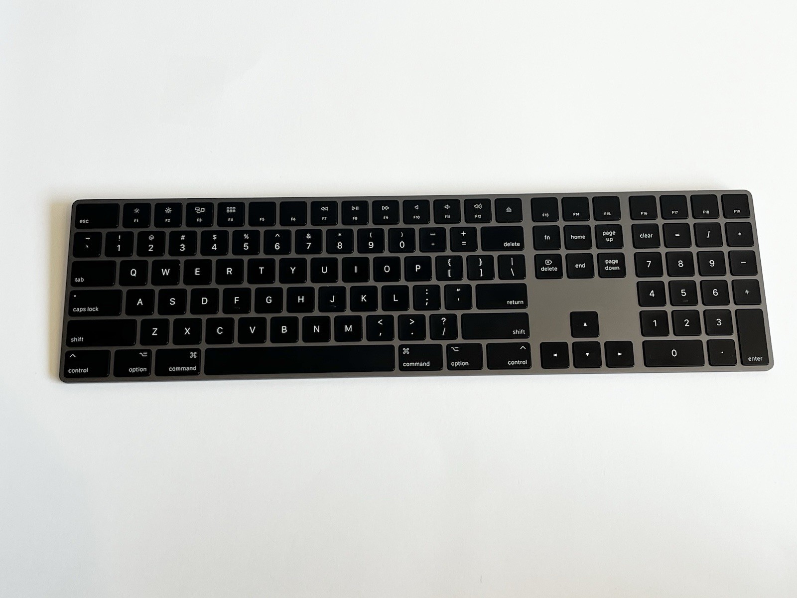 Apple Magic Keyboard w/ Numeric Keypad A1843 + Magic Mouse 2 A1657 - Space Gray