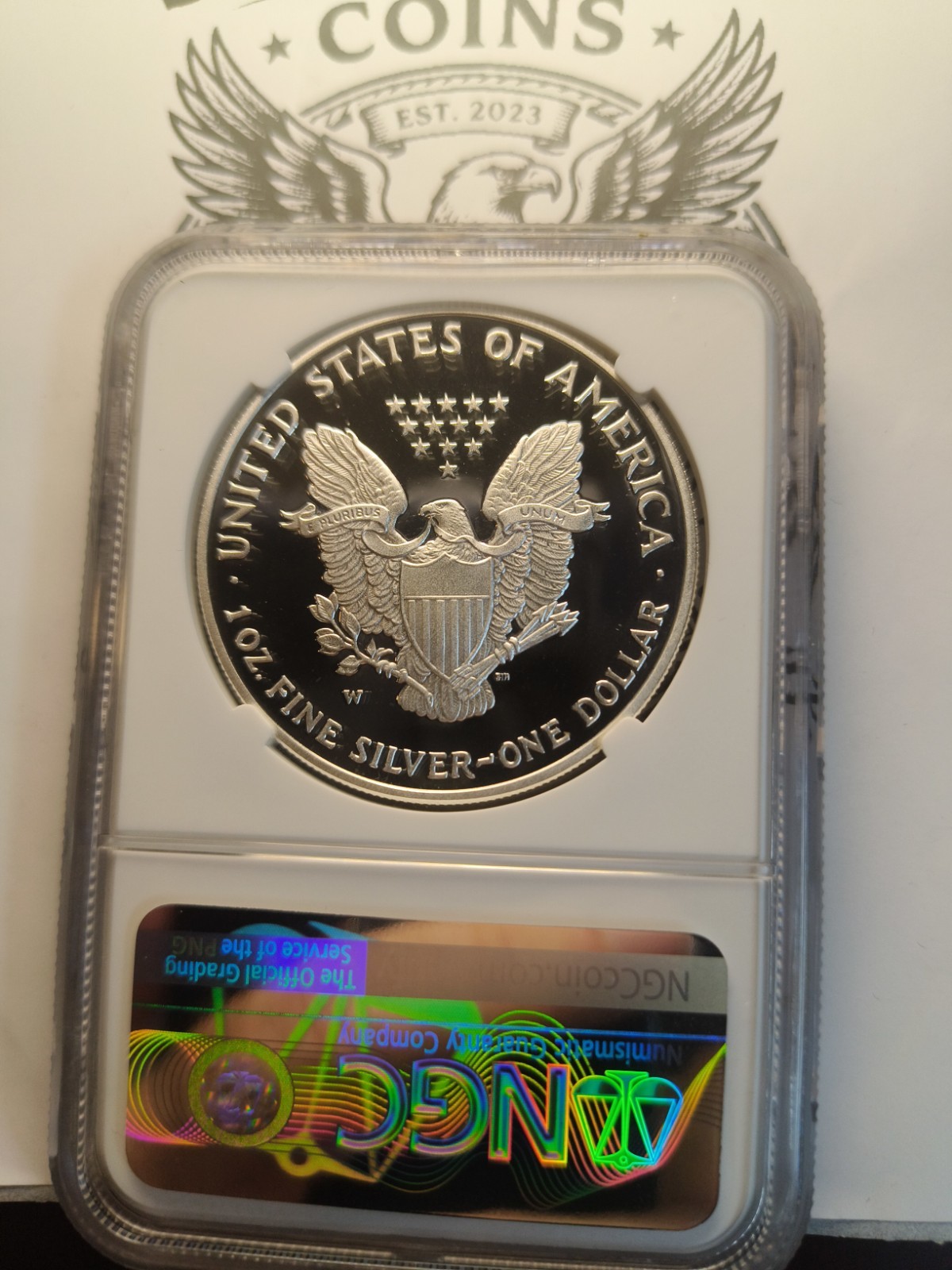 2007-W American Silver Eagle PF70 UCAM NGC E14-123
