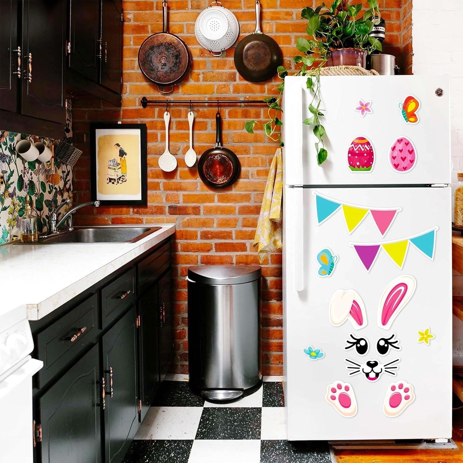 36PCS Easter Magnets Garage Door Decorations - Magnetic Large, Multi-colors