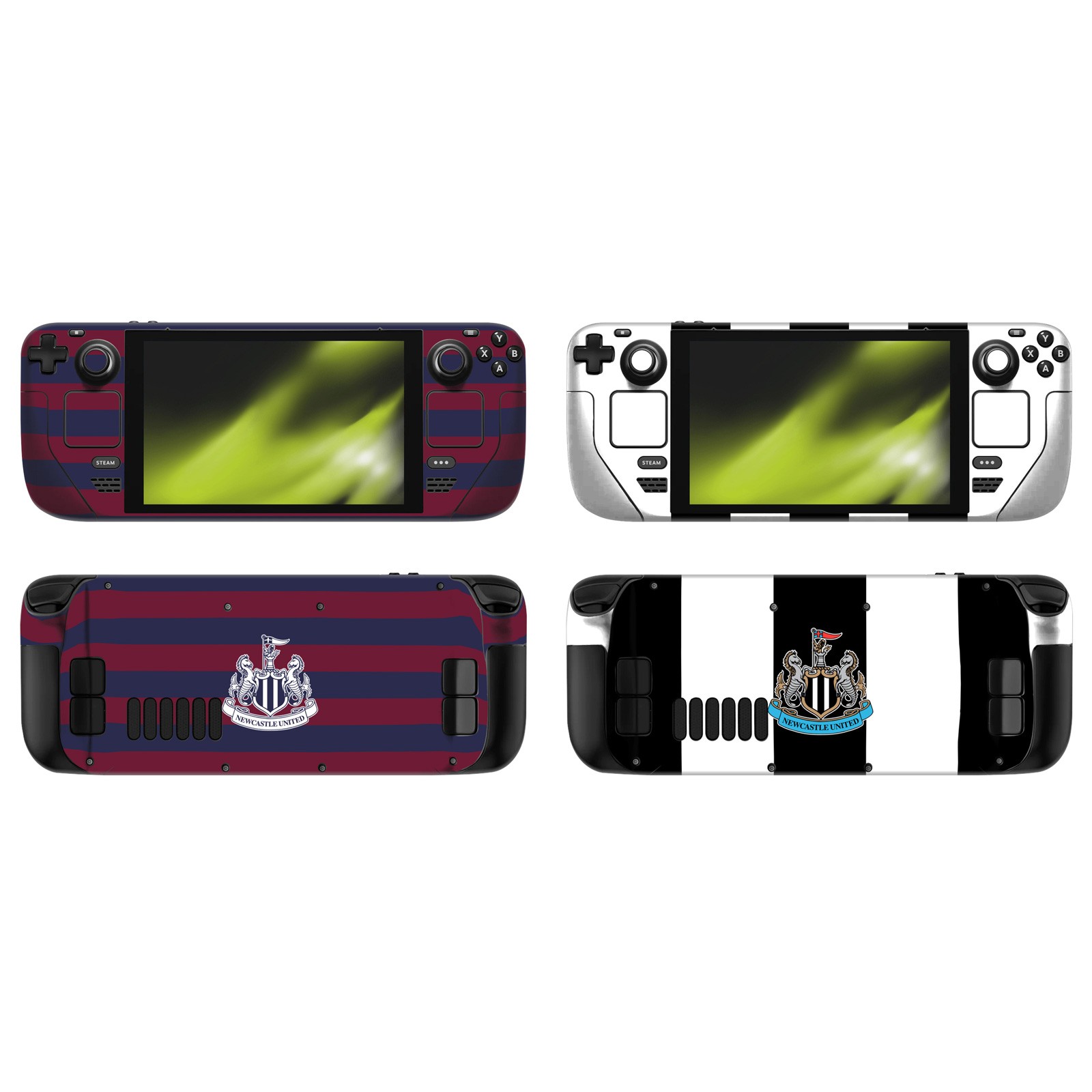 NEWCASTLE UNITED FOOTBALL CLUB 2024/25 CREST KIT VINYL SKIN FOR VALVE STEAM DECK