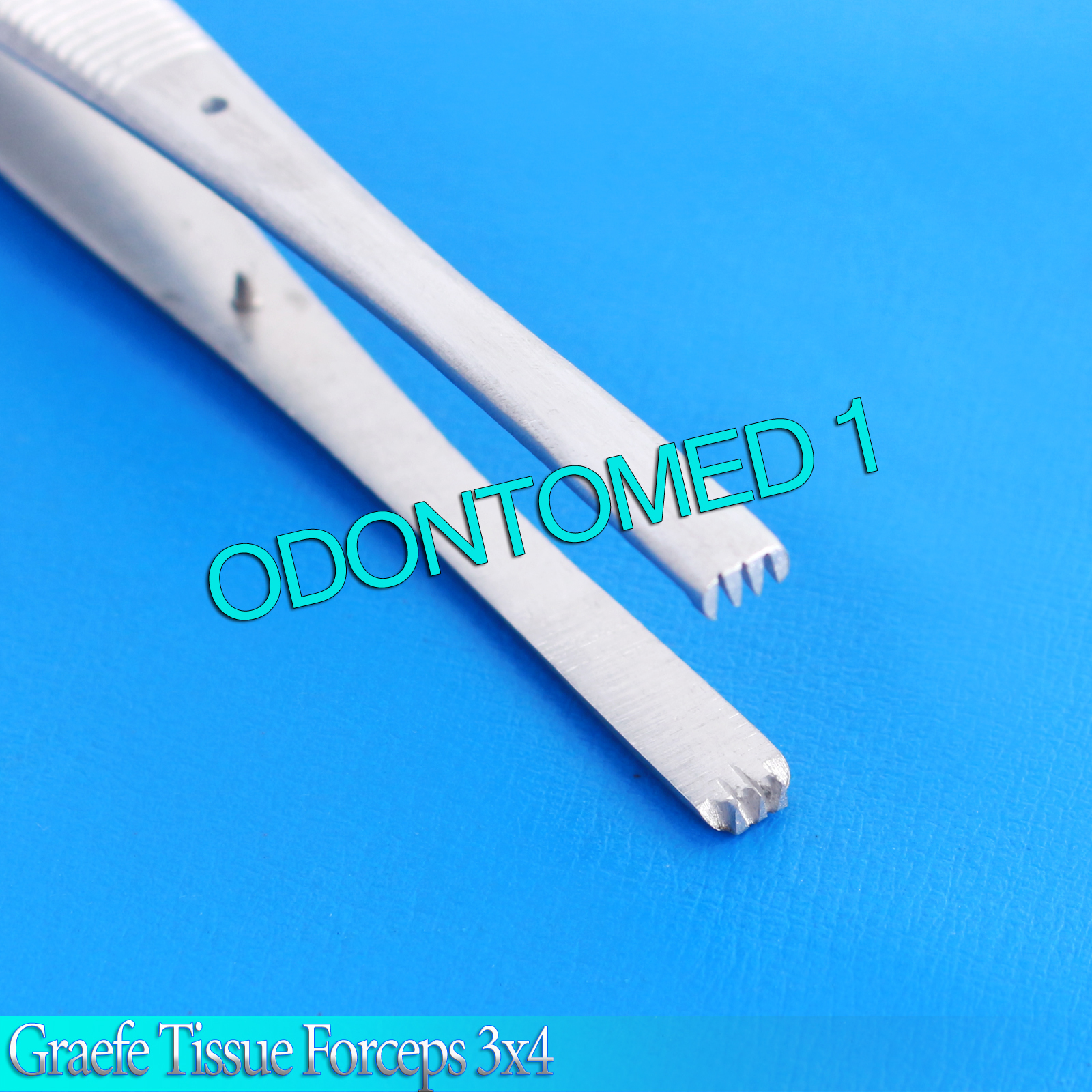 3 Graefe Tissue Forceps 6" Surgical Instruments 3 x 4 Teeth
