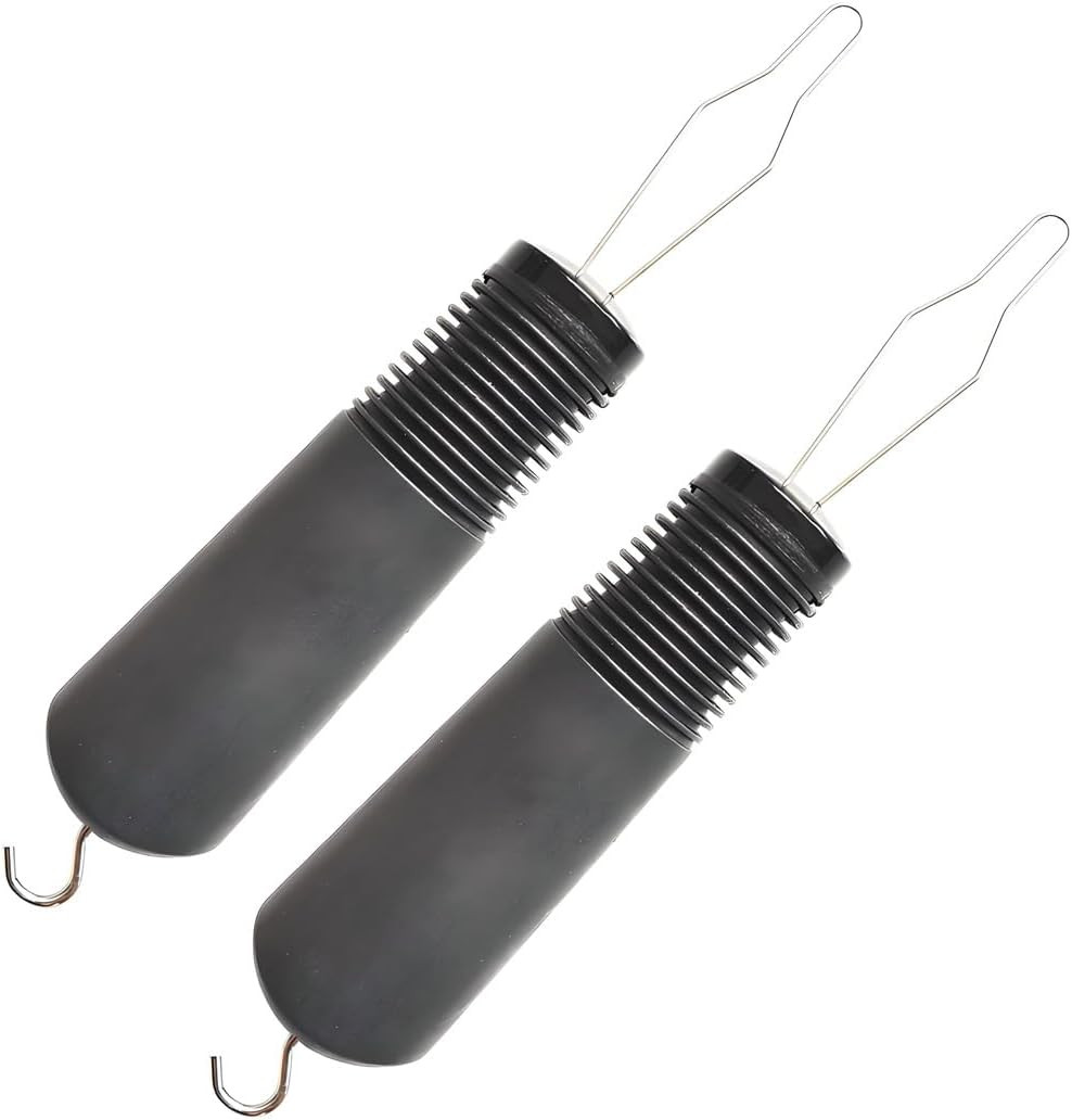 2 Pack Button Hook and Zipper Gripper Pull Tool Dressing Aid Helper for Elderly