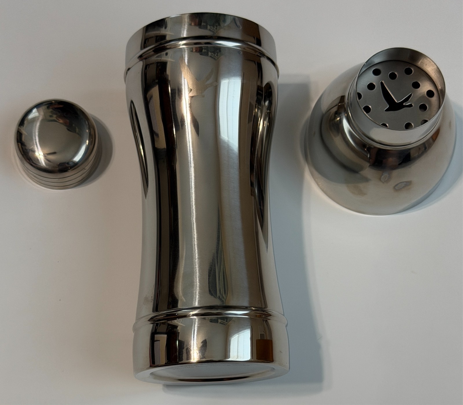 Grey Goose 3 piece Stainless Steel Vodka Martini Shaker
