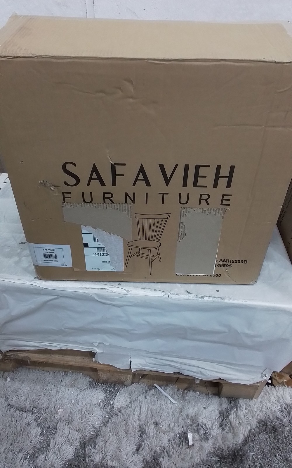 Safavieh PARKER SPINDEL SIDE CHAIR, Reduced Price 2172762694 AMH8500B