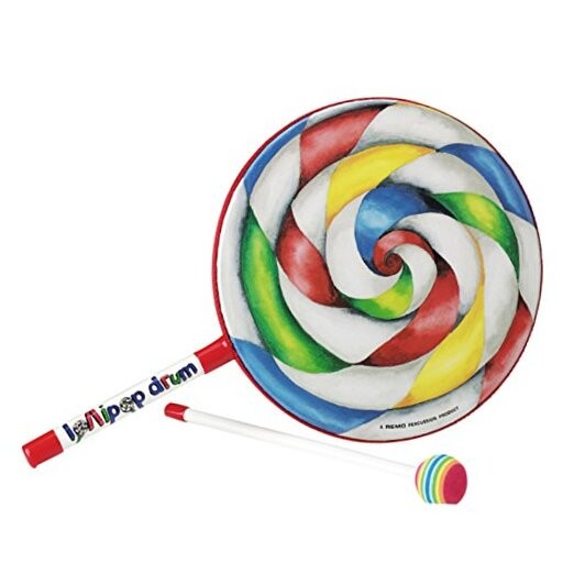 ET-7108-00 Kids Percussion 8" 8" Drum Lollipop Drum