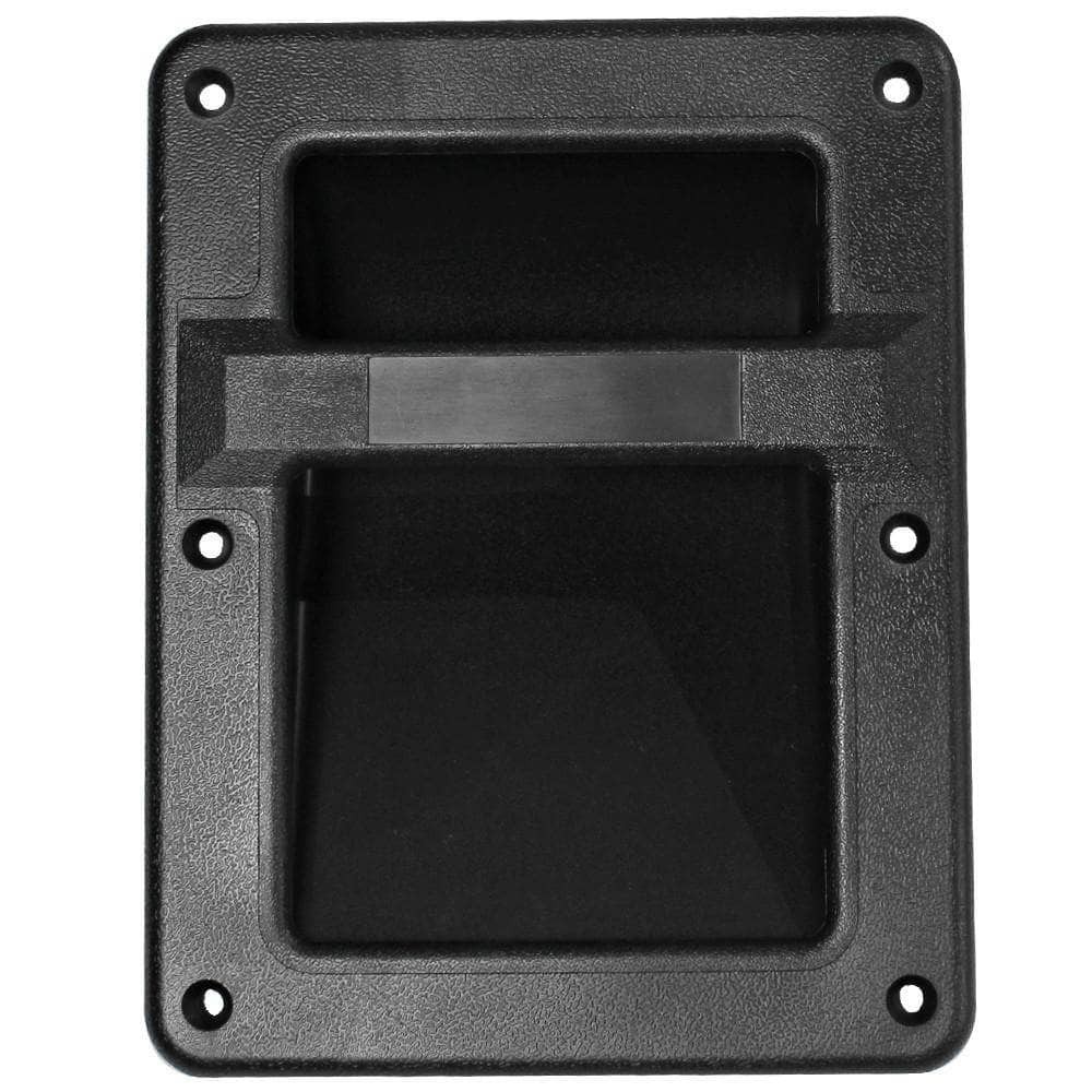 Plastic 2 Piece Recessed Speaker Handle Black Audio Equipment Part