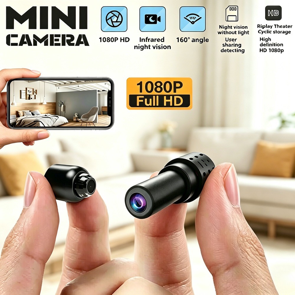 1080P HD Camara De Seguridad Oculta WiFi Espia Inalambrica Para Habitacion Casa