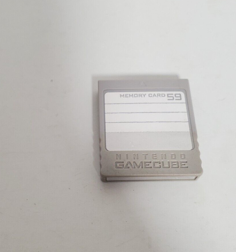 Official Nintendo Gamecube Memory Card 59 Blocks DOL-008 Gray