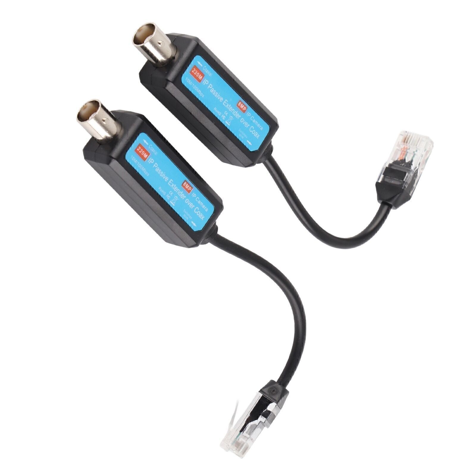 1Pair 10/100Mbps 1CH Passive IP Network Coaxial Transmitter Receiver