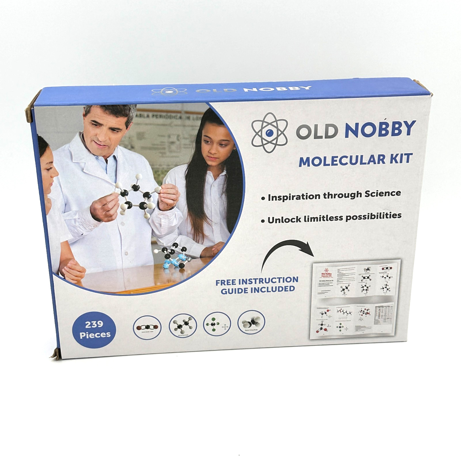 Brand New Old Nobby Molecular Kit - 239 Pieces Organic Chemistry Practice