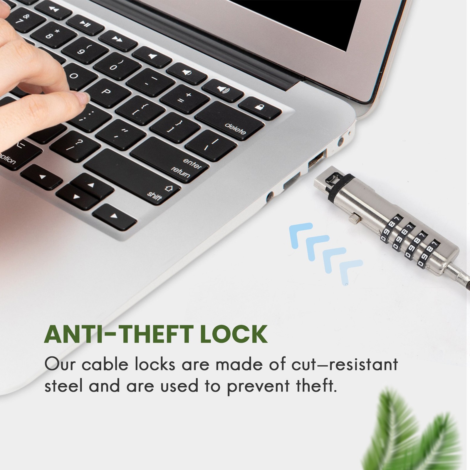 Security USB Password -Theft Lock, for Theft Function on Laptop, Tablet,4165
