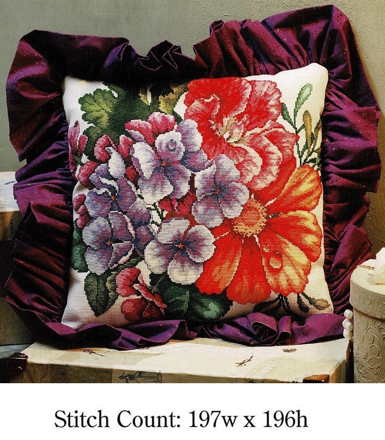 MIXED BOUQUET CROSS STITCH PATTERNS ONLY  -  Y31