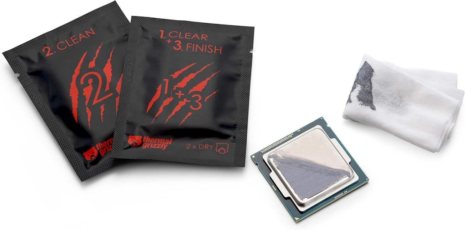 Thermal Grizzly Duronaut 6g + 12 Wipes – High-Durability Thermal Paste for CPU