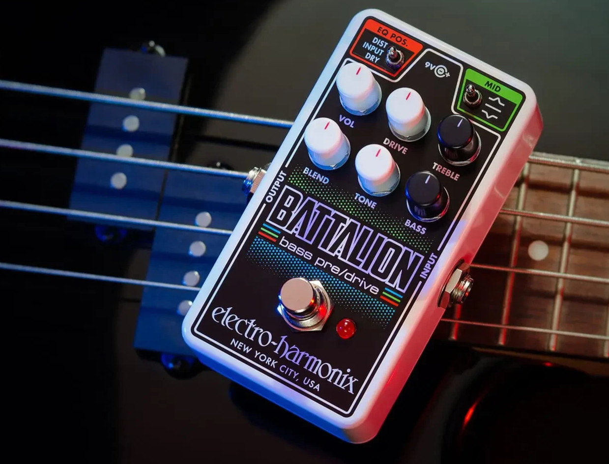Electro-Harmonix  Nano Battalion Bass Preamp & Overdrive  NEW