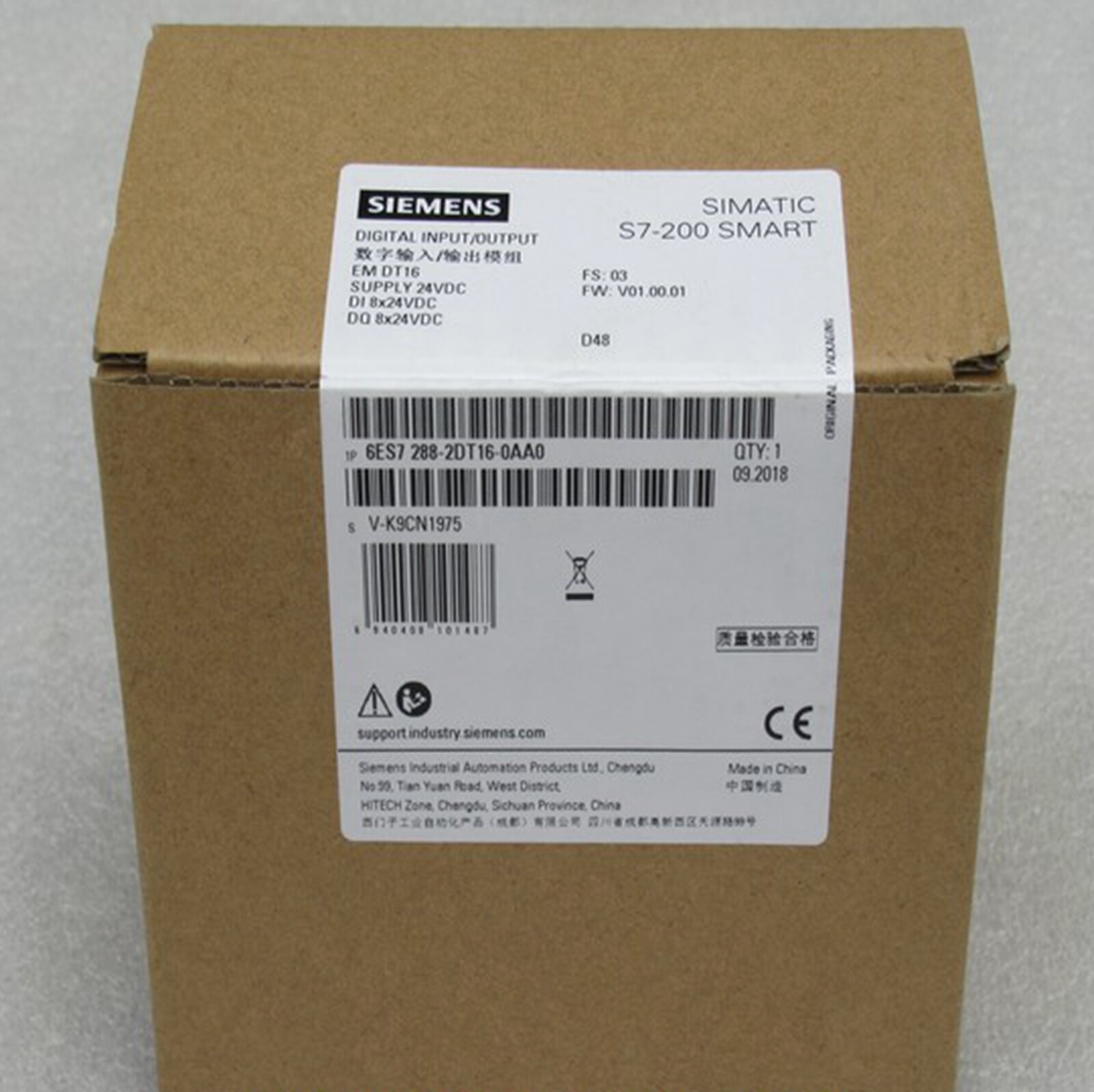 NEW SIEMENS 6ES7 288-2DT16-0AA0 SIMATIC S7-200 Digital I/O Module
