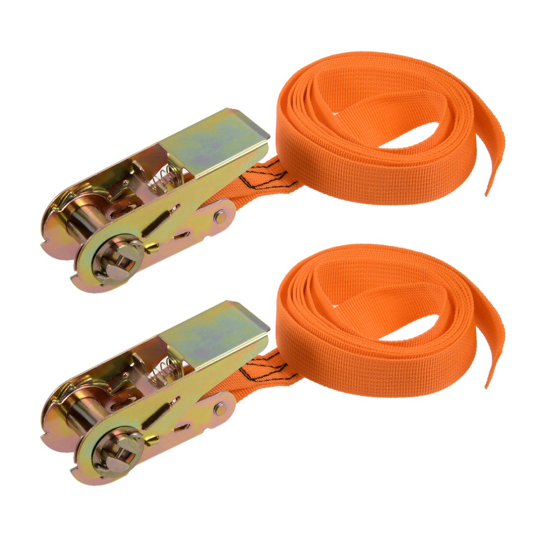 2Mx25mm Ratchet Tie Down Strap Cargo Lashing Straps 250Kg Work Load 2Pcs