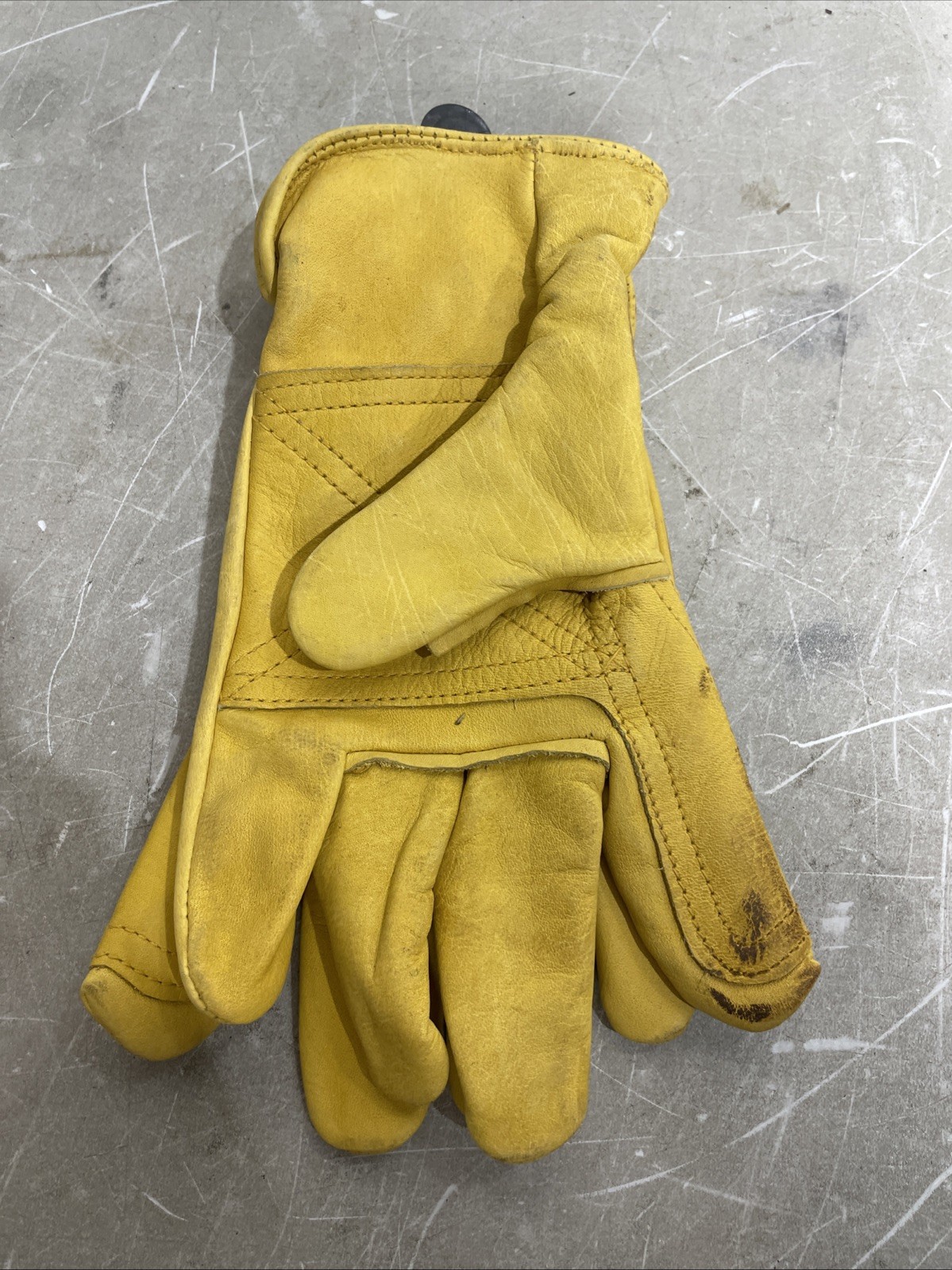 Fencing Work Gloves, Gold Cowhide, Men's L - 207L
