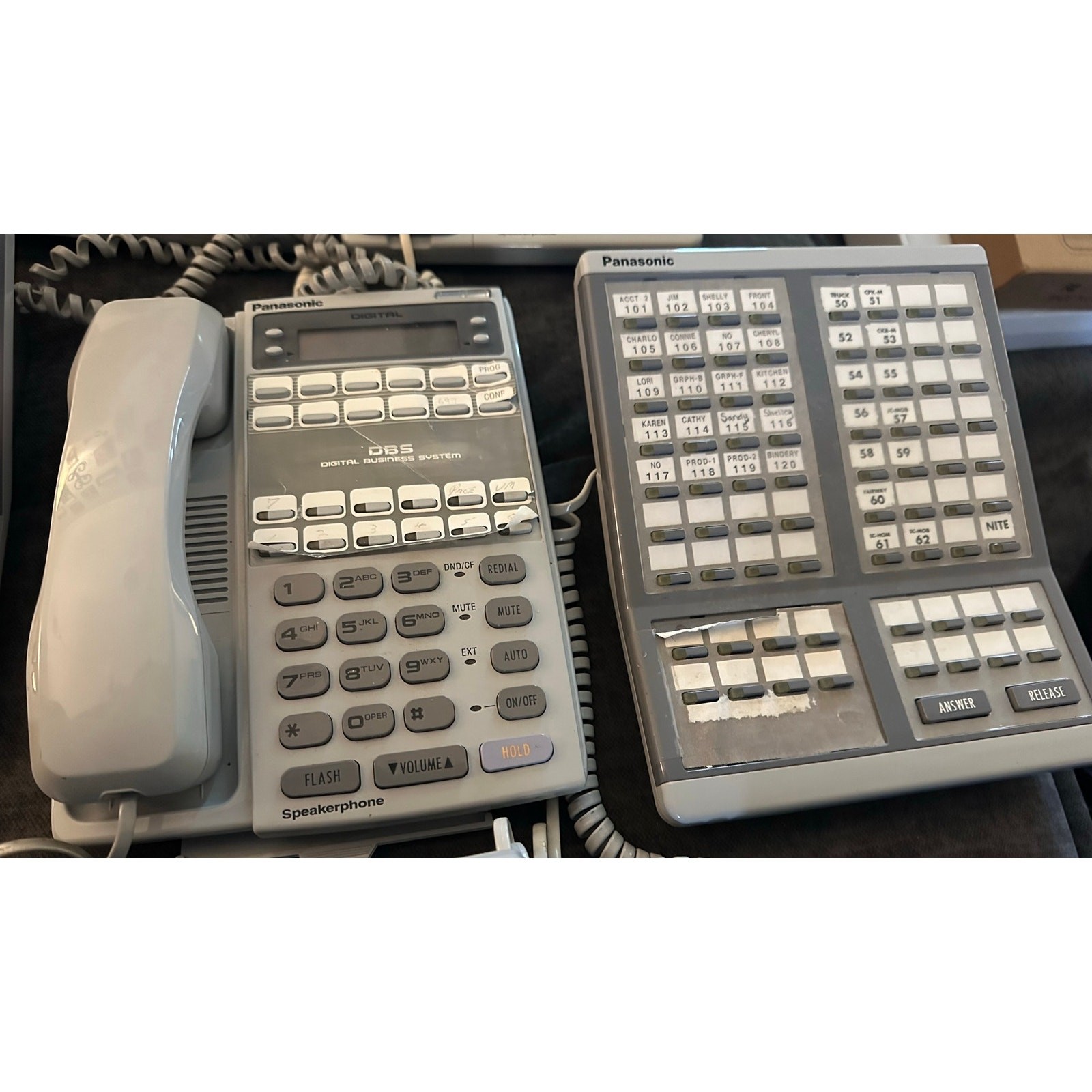 Panasonic DBS VB-43320 Attendant Phone Console 72 Buttons, With Display Phone