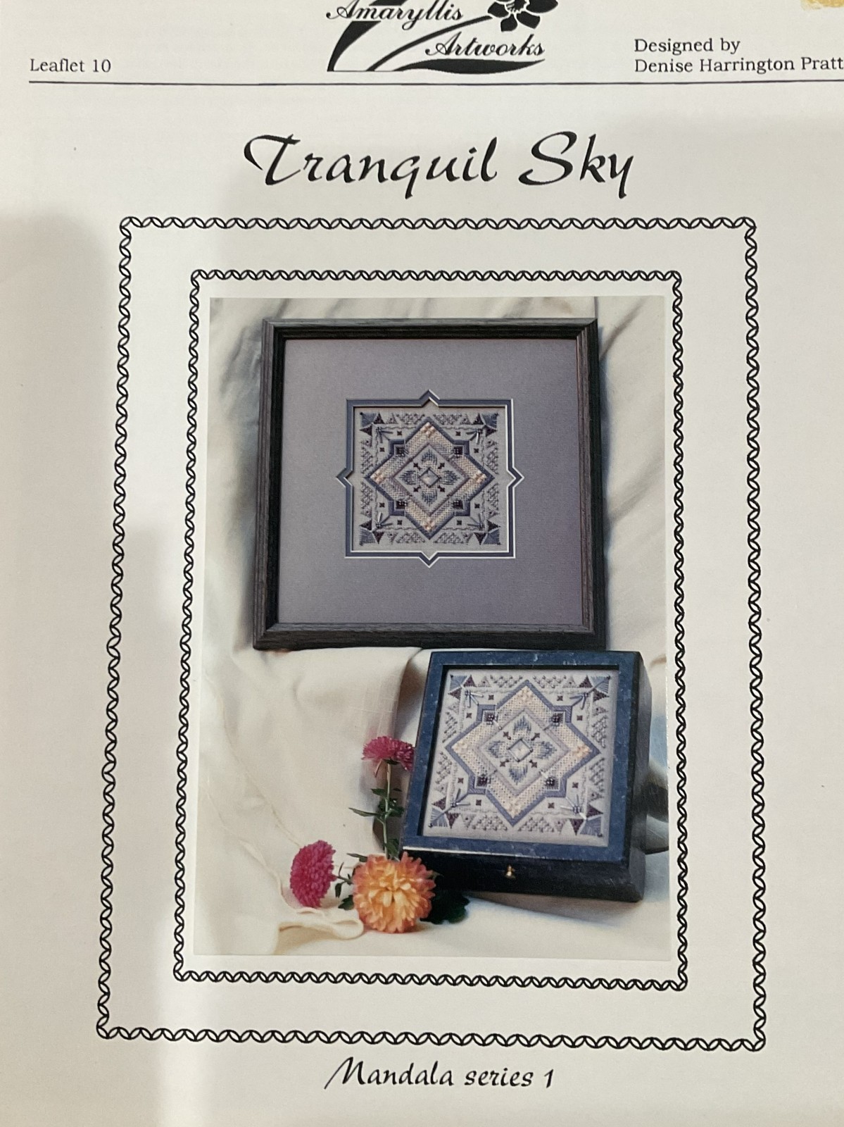 Tranquil Sky By Amaryllis Artworks Needlepoint Chart - Vintage 1996
