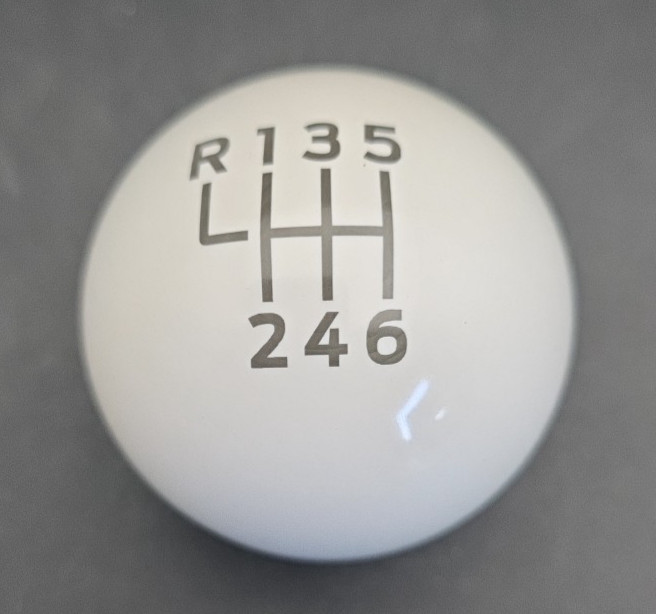 2015-2024 Mustang NEW OEM Genuine Ford Bullitt White 6 Speed Shift Knob Ball