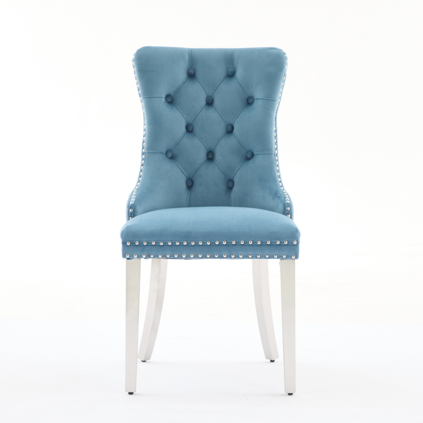 Nikki Collection Modern, High-end Tufted Solid Wood Contemporary Velvet Uphols