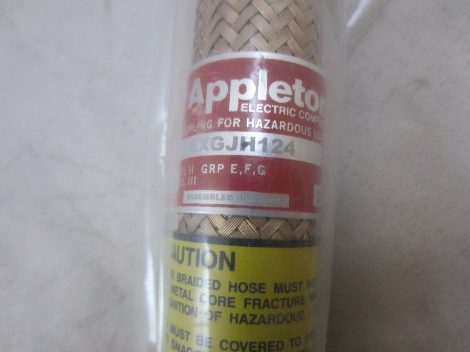 APPLETON EXGJH124 1/2" X 24" EXPLOSION PROOF FLEXIBLE COUPLING CROUSE HINDS
