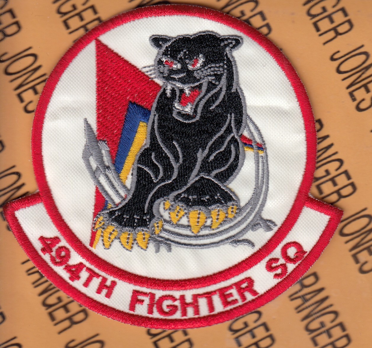 USAF Air Force 494th Fighter Sq FS Panthers ~4" patch c/e