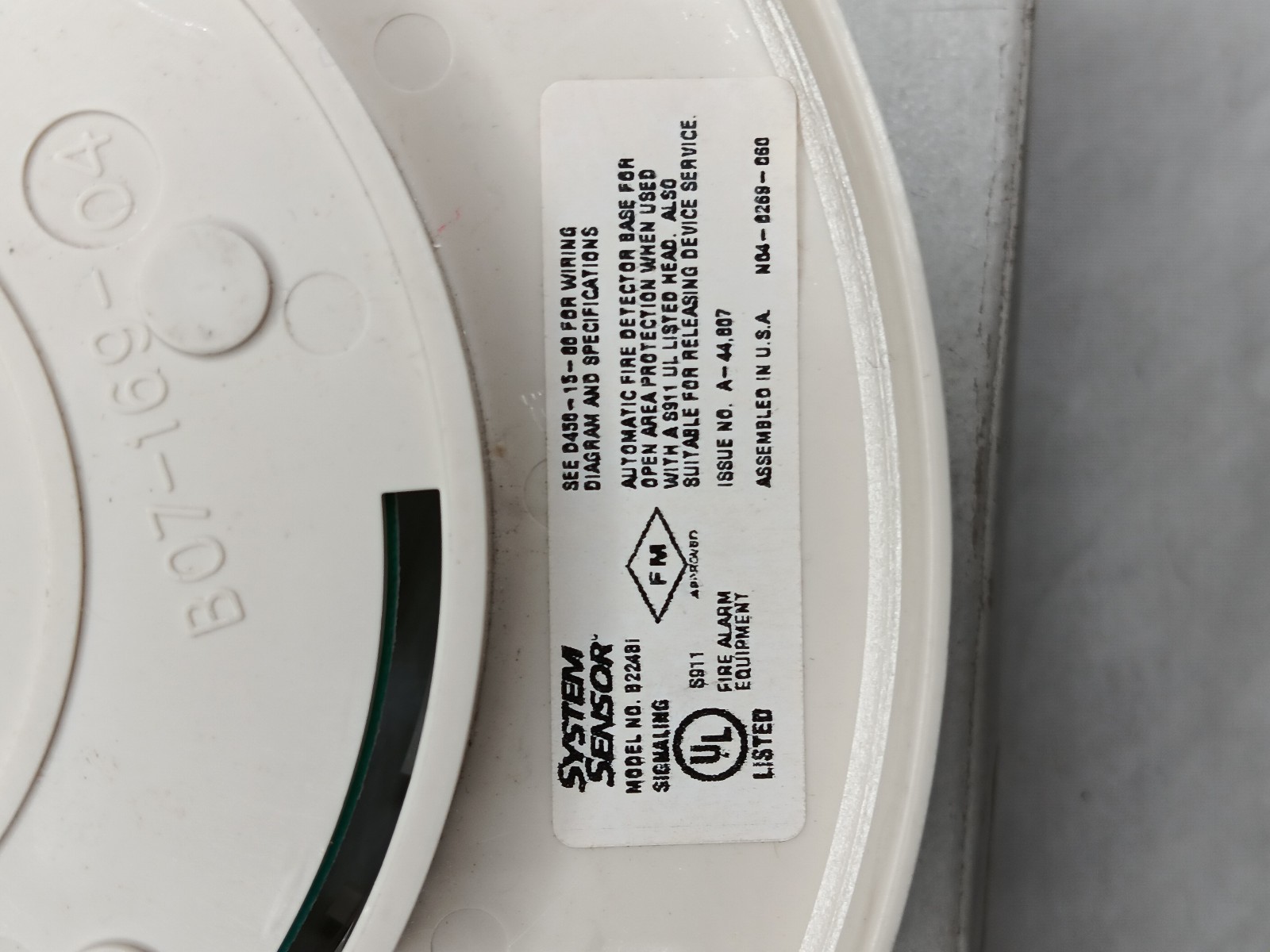 System Sensor B224BI Intelligent Isolator Base