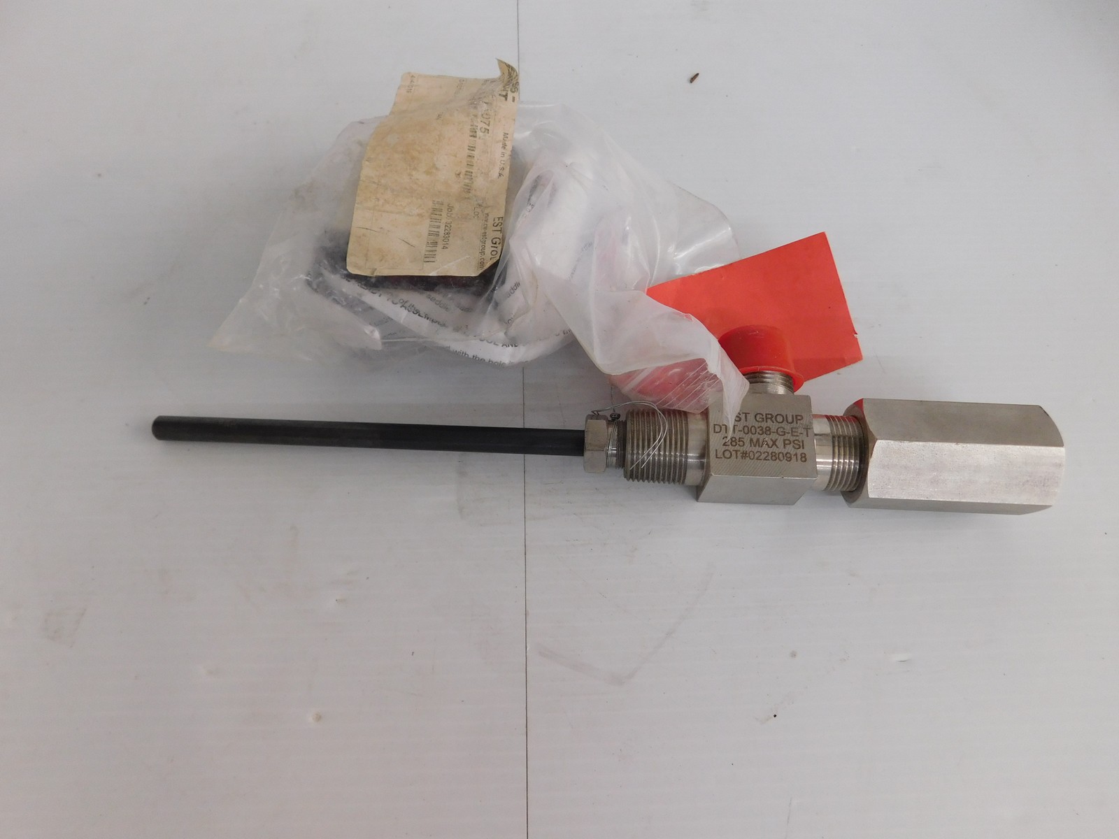 EST Group DTT-0038-G-E-T Hot Tapping Tool Pipe & 3/4" Pipe Flow Control (JSP110)