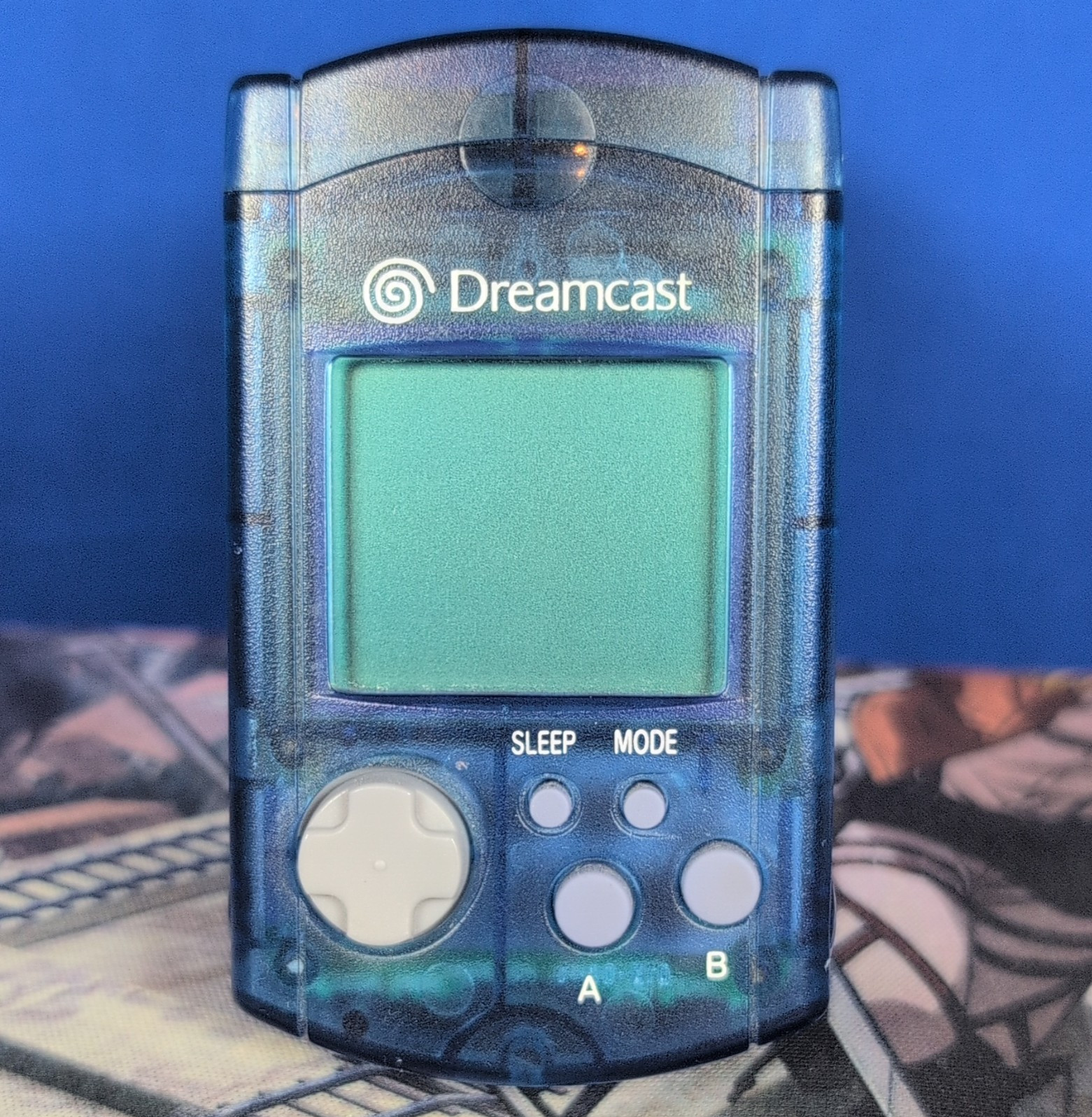 SEGA Dreamcast VMU Memory Card Translucent Blue/Clear