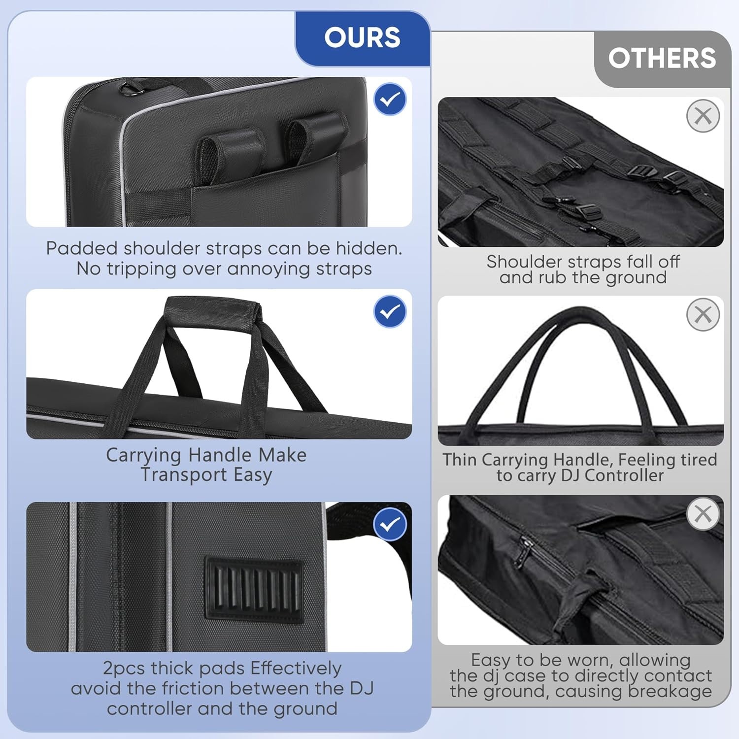DJ Controller Bag Compatible with DDJ / 1000 / / / SC LIVE 4, DJ Soft Case Gi...
