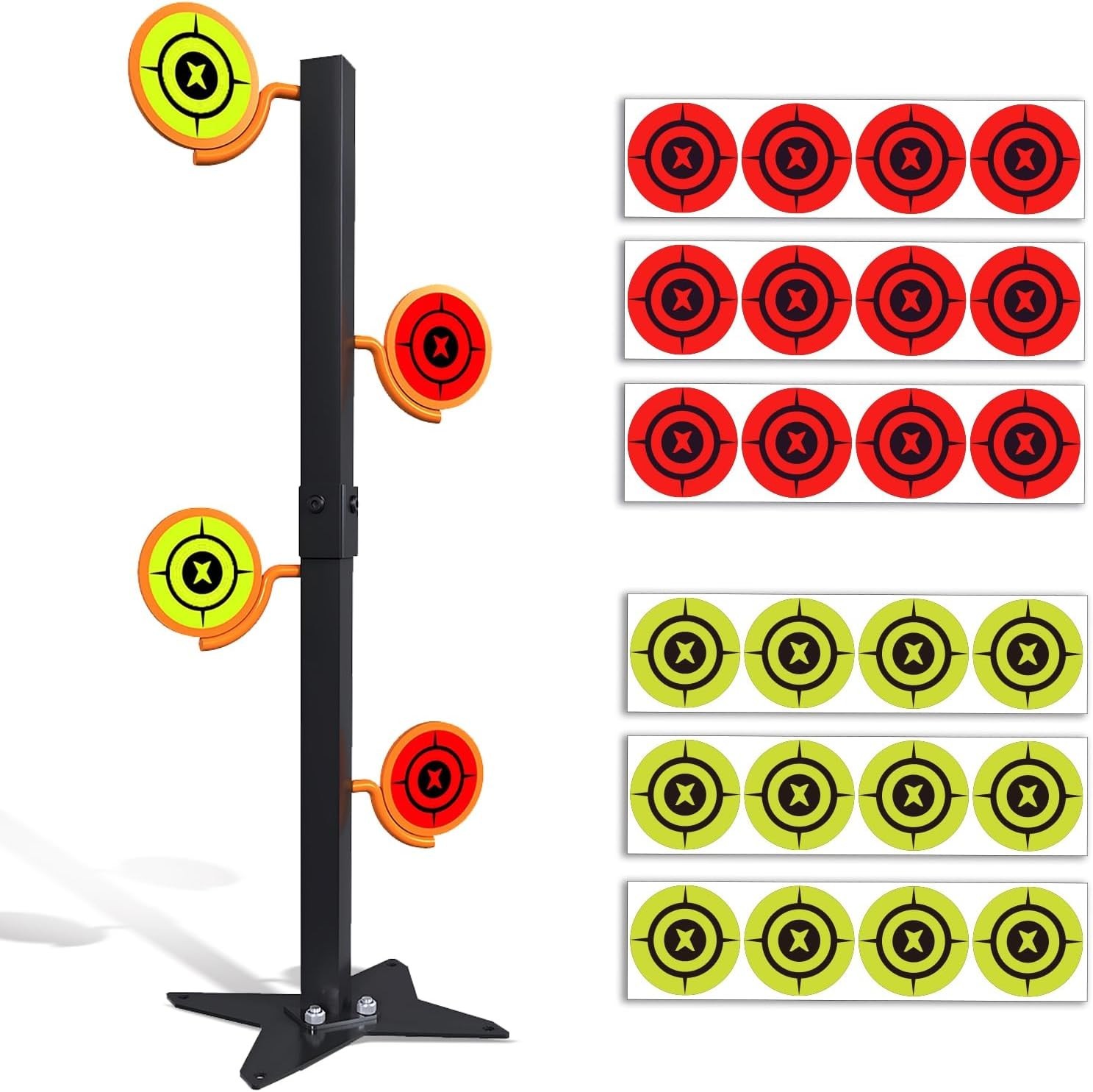 Dueling Tree Target Kit for .22 Rimfire, Metal Shooting Target with Ground Inser