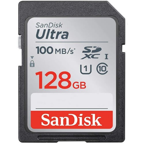 SanDisk 128GB Ultra SDHC UHS-I and SDXC UHS-I memory card - SDSDUNR-128G-GN6IN