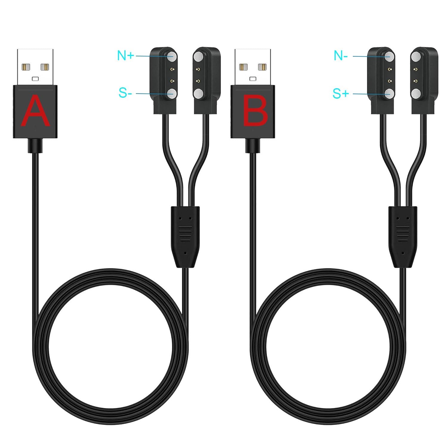 AI Smart Glasses Charger, 2-Pack [Model A+Model B,Only One Fit ] for Lucyd Ar...