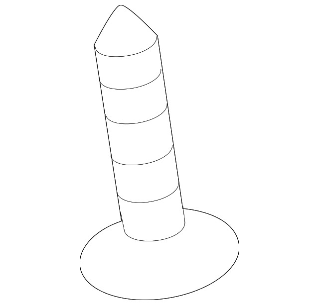 Genuine Mitsubishi Sun-Visor Screw MF205654