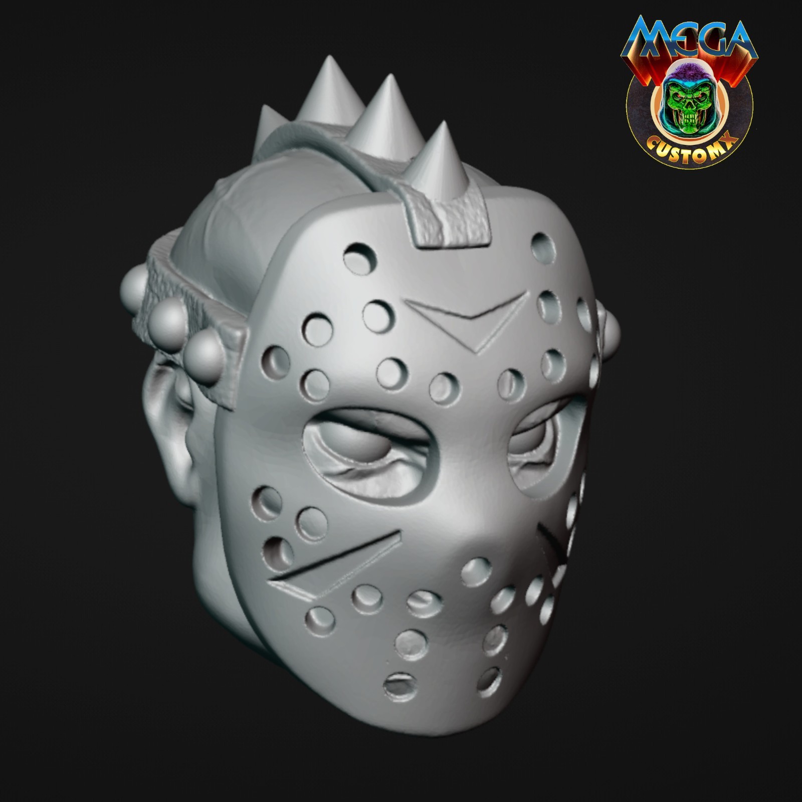 3d printed JASON head fits MOTU Masters of the Universe Origins-MEGA CUSTOMX