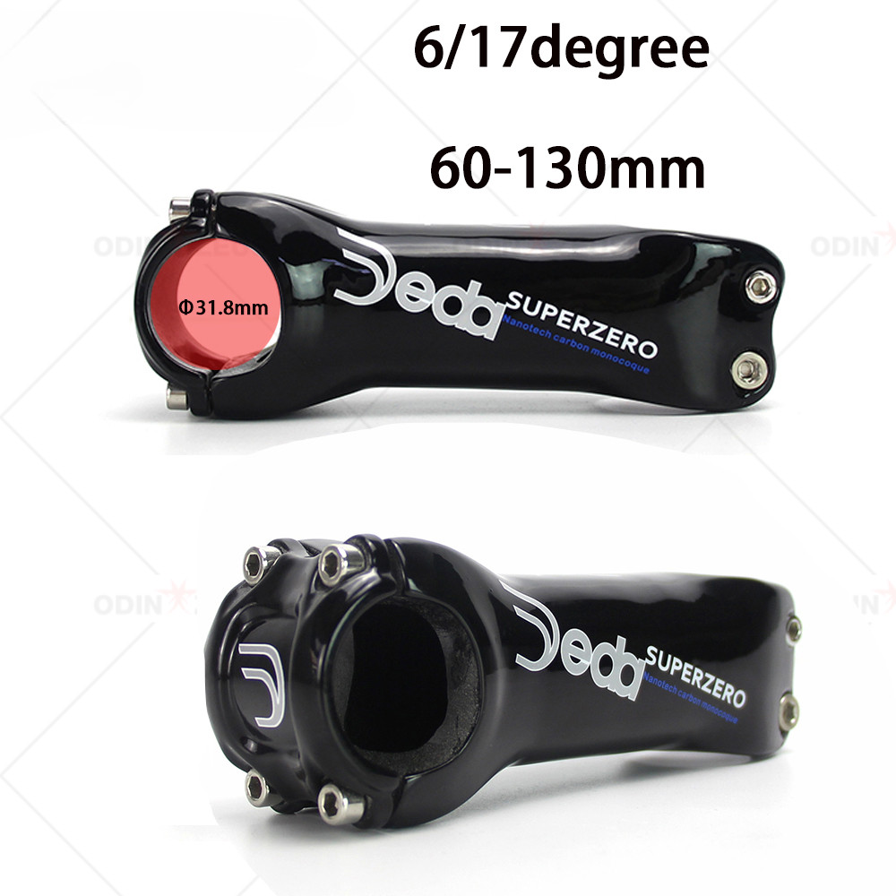 Full Carbon Fiber MTB/Road Bike Stem Angle 6/17 Degree 31.8mm Bicycle Parts