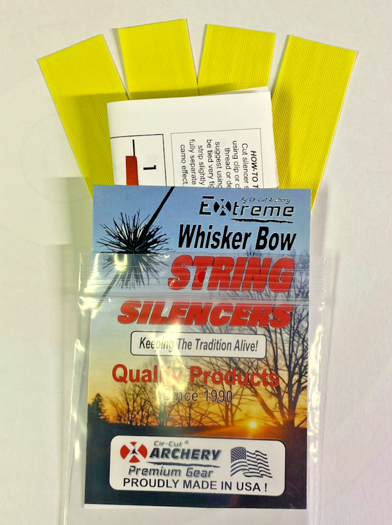 YELLOW Cat Whisker Bow String Silencers NOISE DAMPENERS Archery 4 pcs RECURVE