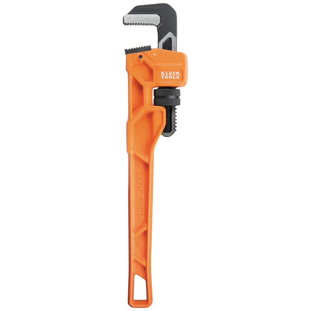 Klein Tools 68228 Adjustable Cast Iron Pipe Wrench 18 in 2-1/2 in Jaw