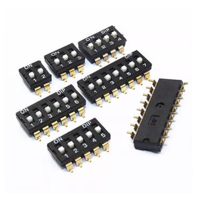 DIP DIL 2.54mm Switch PCB SPST 2 3 4 6 8 10 Way Pole