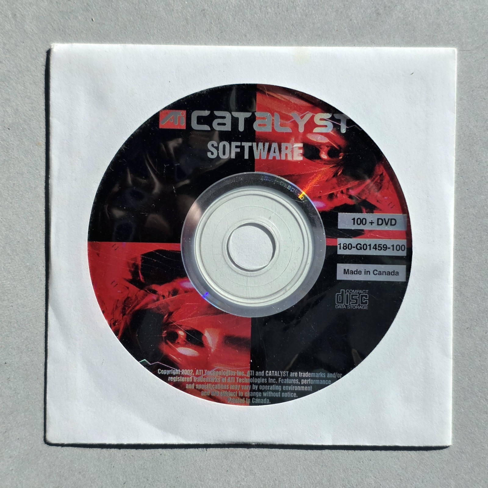 ATI Catalyst (CD, 2002) Software 180-G01459-100 Installation/Driver CD