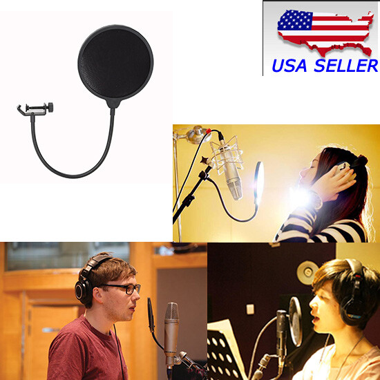 1 PC Double Layer Studio Microphone Wind Screen Mask Filter Equipment New