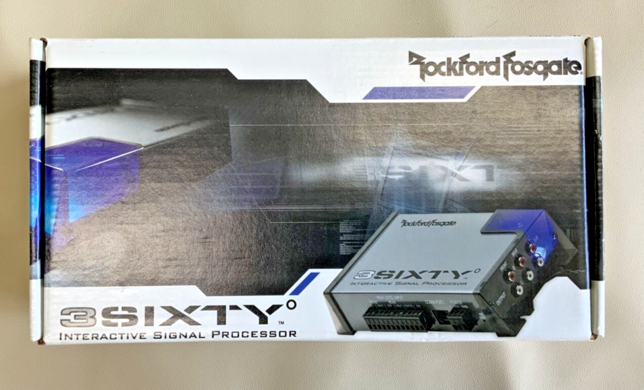 Rare Old School Rockford Fosgate 3SIXTY.2 Interactive Signal Processor, NOS