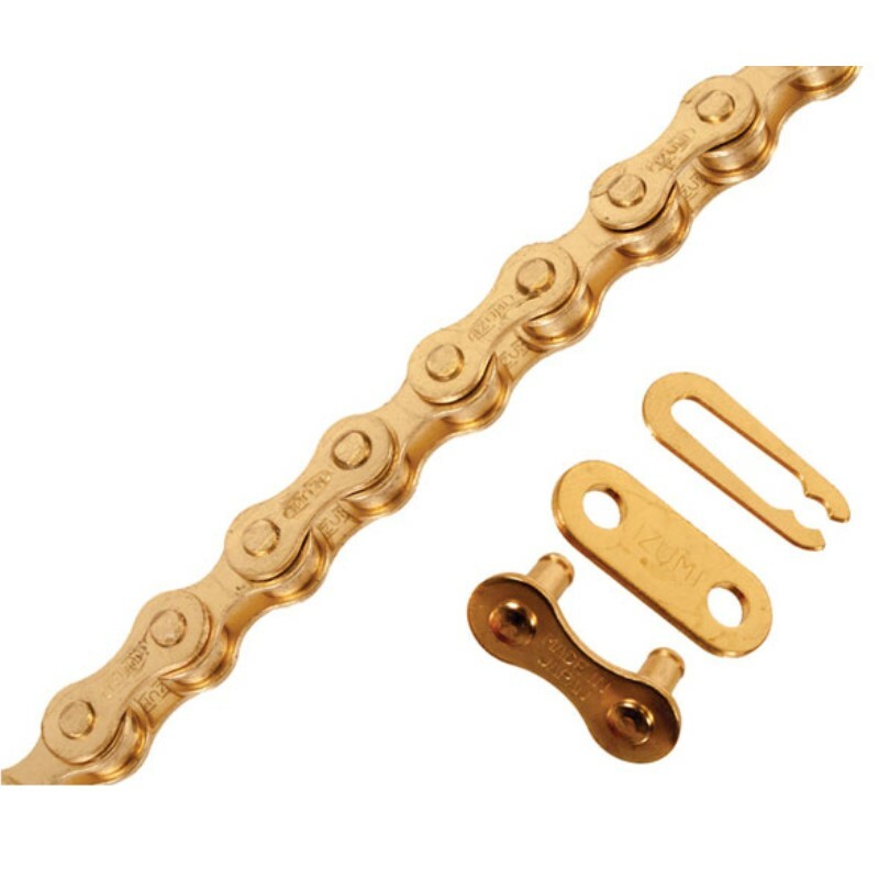 Izumi Standard Single Speed Chain 1/8" Gold 116L Track Fixed Gear BMX Bike