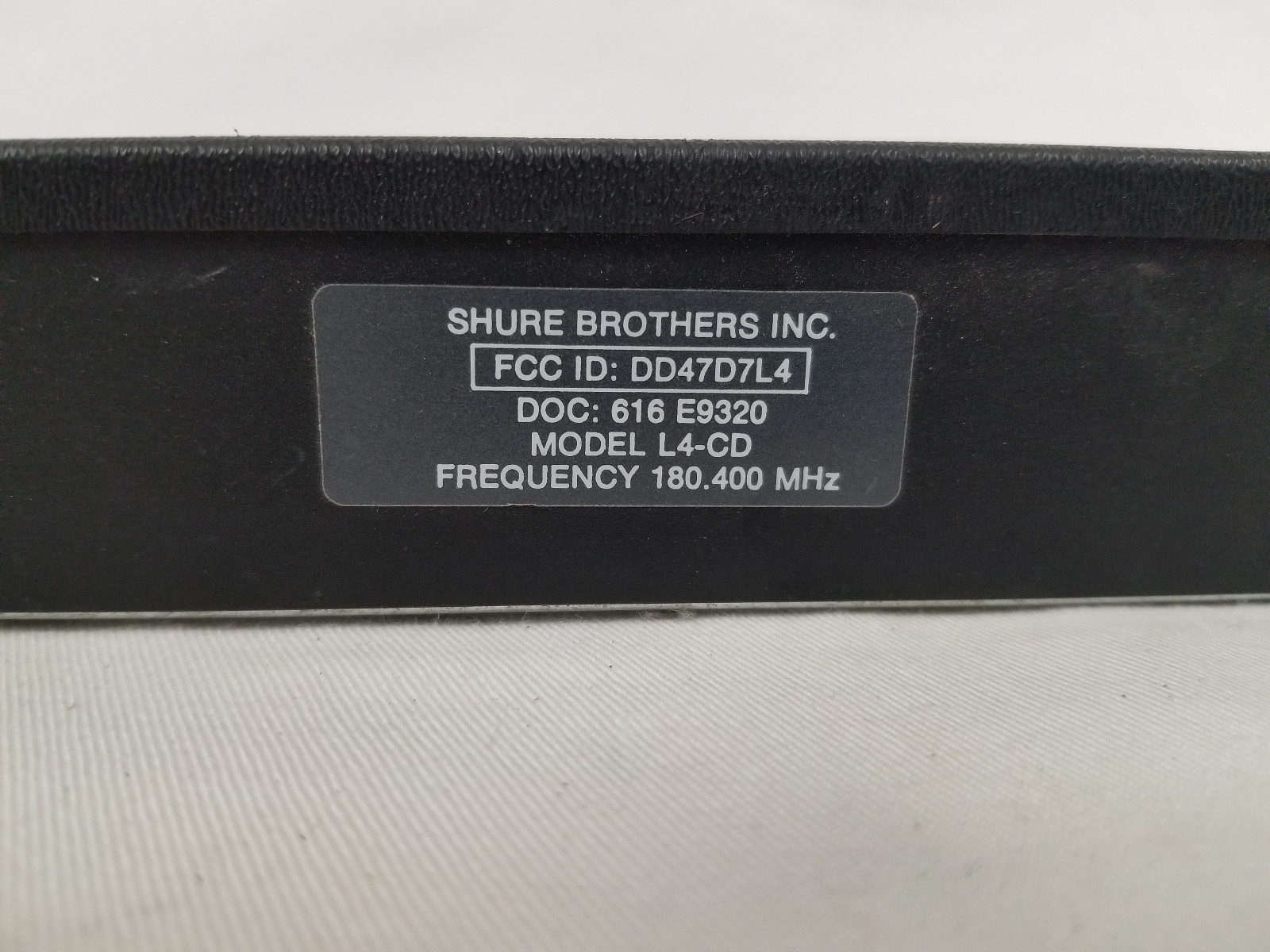 Shure Brothers L4 Marcad Diversity Wireless Receiver Model L4-CD